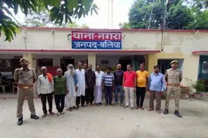 एक्शनमोड में बलिया पुलिस, 36 वारन्टी गिरफ्तार