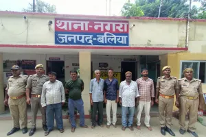 बलिया पुलिस के हत्थे चढ़े 6 वारंटी