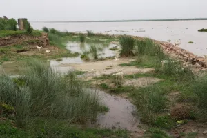 Flood In Ballia : बलिया में गंगा की लहरों ने लांघा लाल निशान