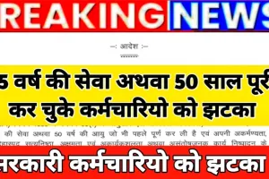 15 वर्ष की सेवा या 50 साल की उम्र पूरी कर चुके कर्मचारियों को मिलेगी अनिवार्य सेवानिवृत्ति, आदेश जारी