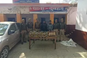 Ballia News : हुंडई कार से 60 हजार की शराब बरामद, दो तस्कर गिरफ्तार